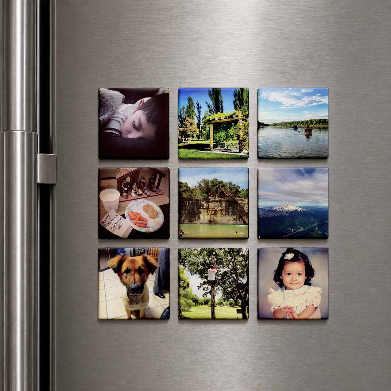 2 x 2" Square Custom Photo Magnets